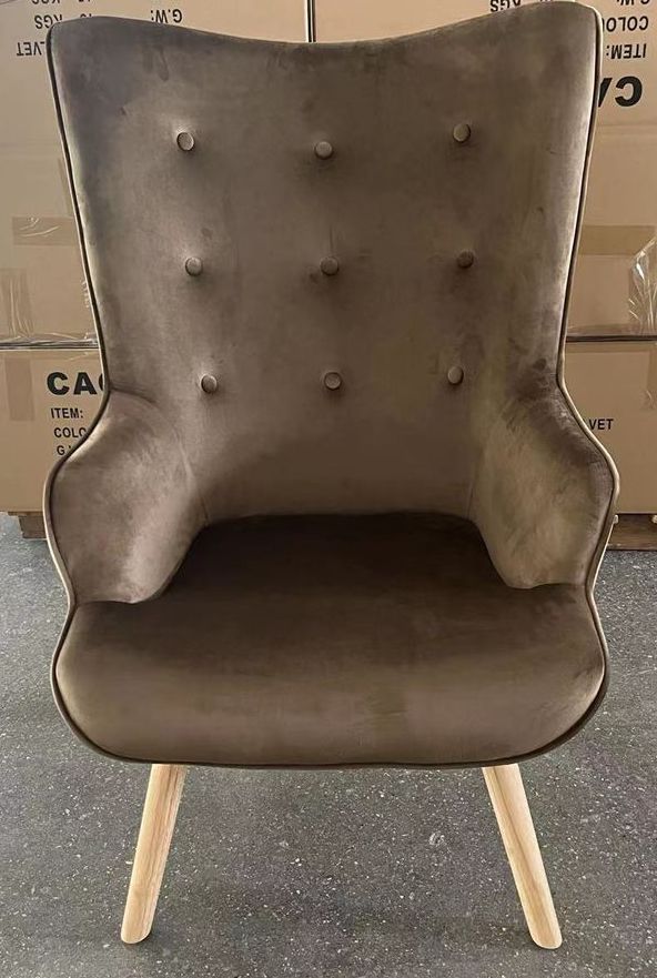 Fauteuil 114*69*67 Velour Gris foncé Velvet (copie)